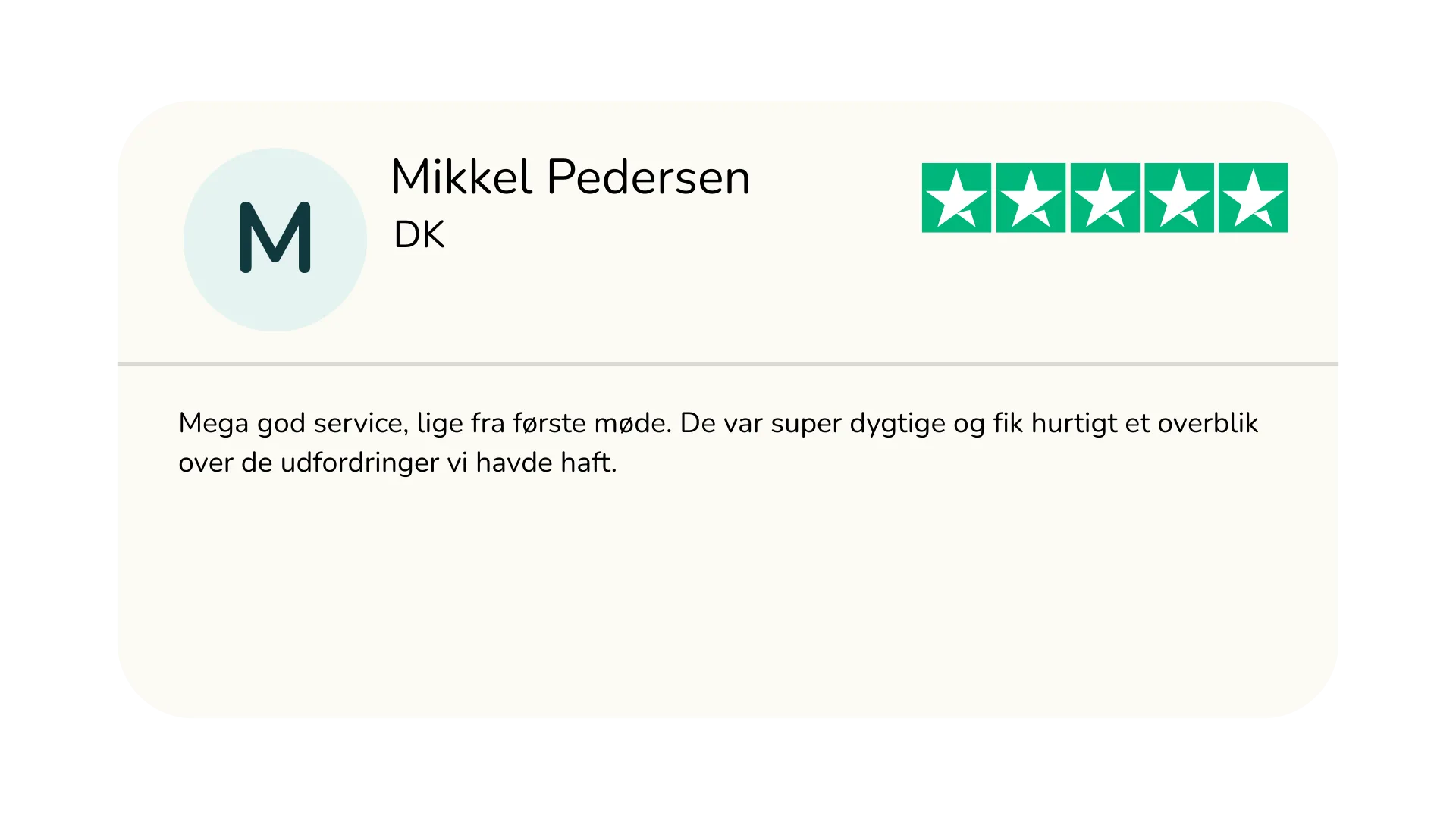 TrustPilot Mikkel Pedersen